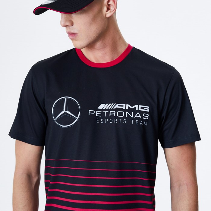 Mercedes-Benz E Sport Miesten T-paita Mustat - New Era Vaatteet Tarjota FI-910465